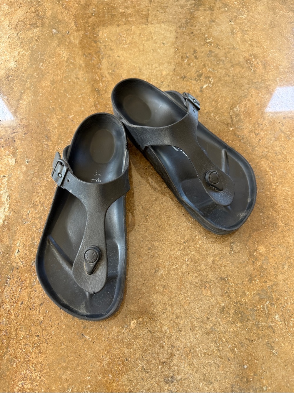 Plastic Black Birkenstocks